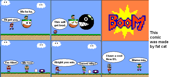 Mario comics made by fans.